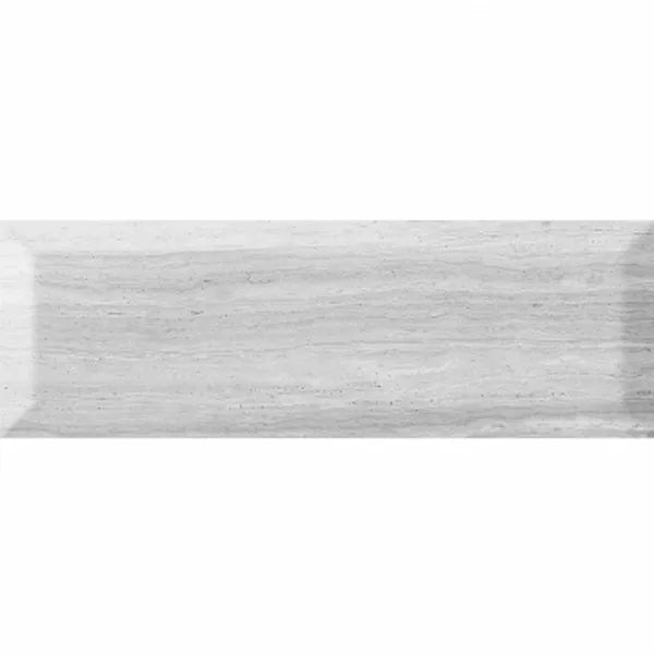 Creta Bisel Brick Gloss Grey 10cm x 30cm Wall Tile